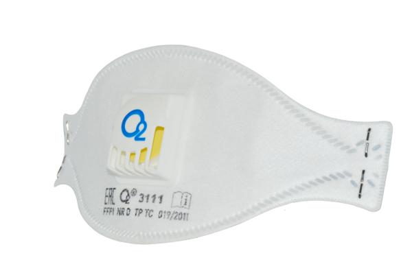 Полумаска О2 3111  фильтрующая с клапаном выдоха (FFP1 NR D)
