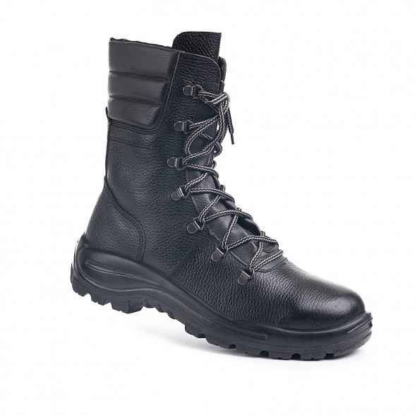 Ботинки ОМОН высокий берц М 324 ПУ кожа