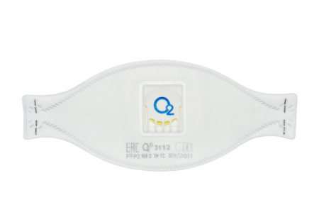 Респиратор О2 3112 фильтрующий с клапаном выдоха (FFP2 NR D)